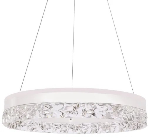 Lampadario sospeso con cavo FROZI LED/32W/230V, Ø 50 cm, bianco