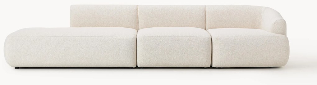Poggiapiedi componibile XL in bouclé Sofia