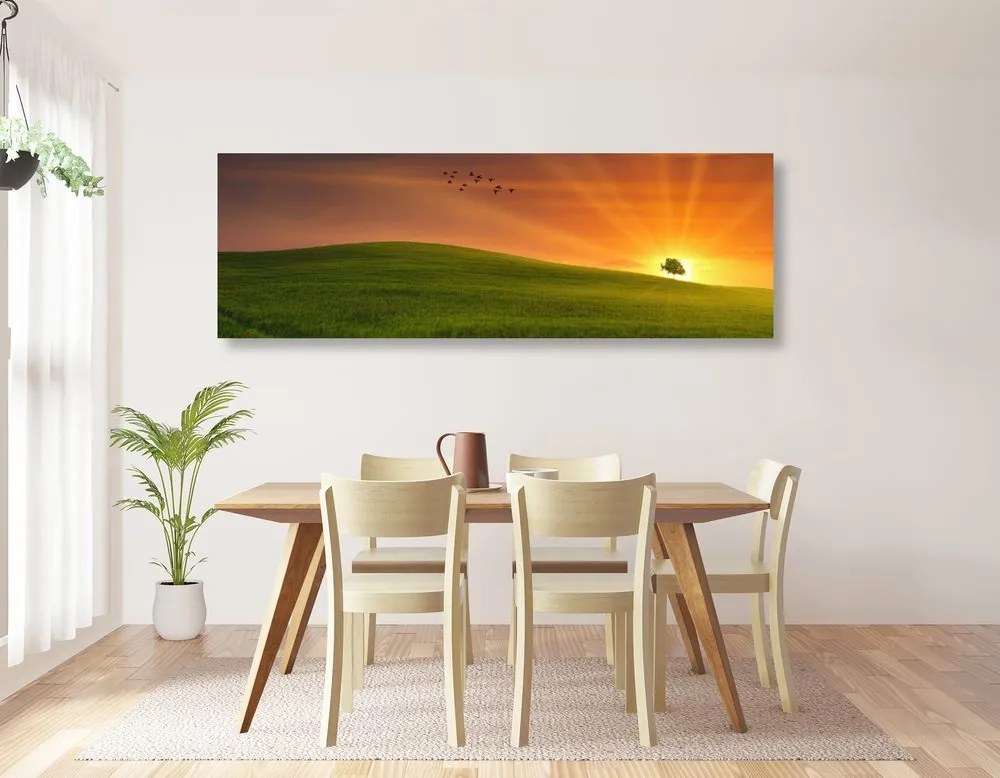 Quadro su tela – Albero nel prato