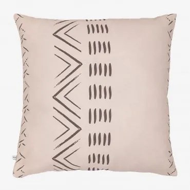 Federa Per Cuscino Quadrata In Cotone (60x60 Cm) Yojary Style Beige Lino - Sklum