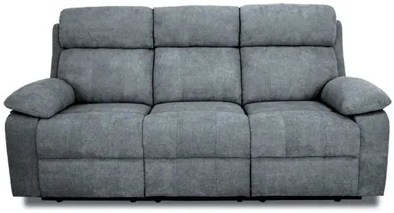 Divano 3 posti grigio Relax Pegaso con Funzione Recliner e Letto Integrato