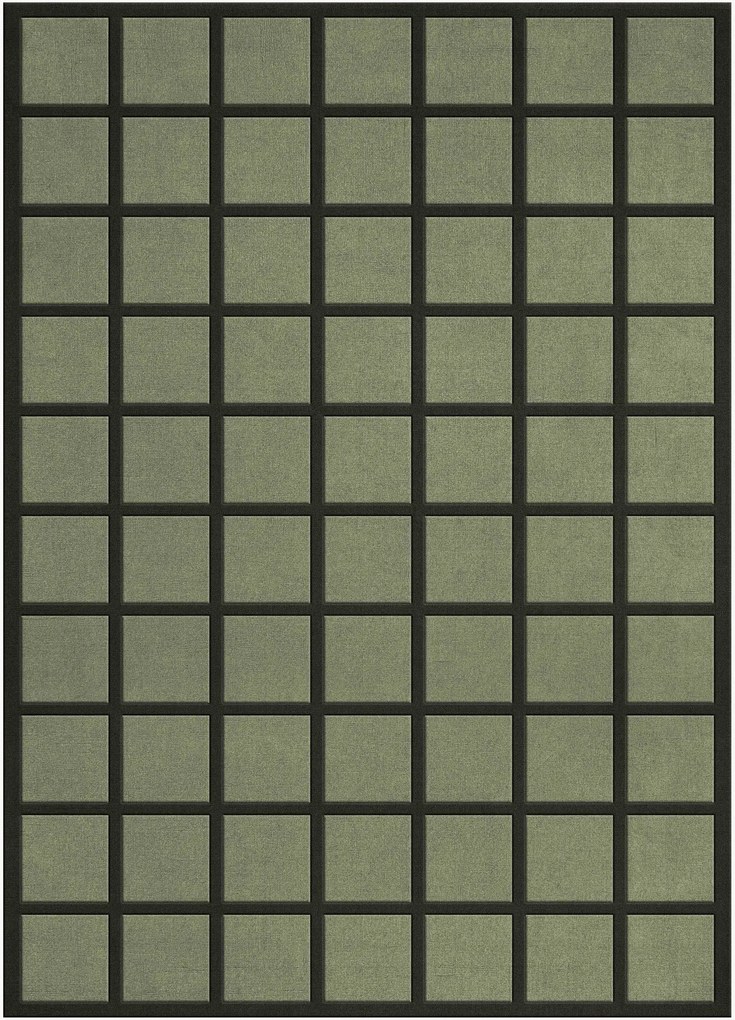 Tappeto in lana a pelo lungo tessuto a mano Avenue Checked