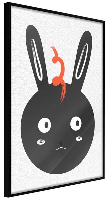 Poster  Surprised Bunny  Cornice Quadri Cornice nera, Larghezza x Altezza Home decor 20x30