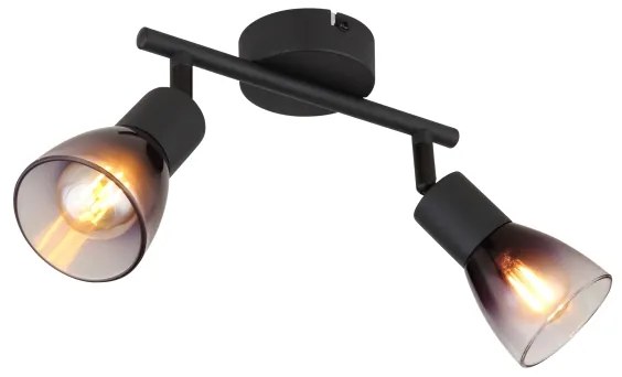 Globo 54312-2 - Faretto SATELLA 2xE14/25W/230V nero