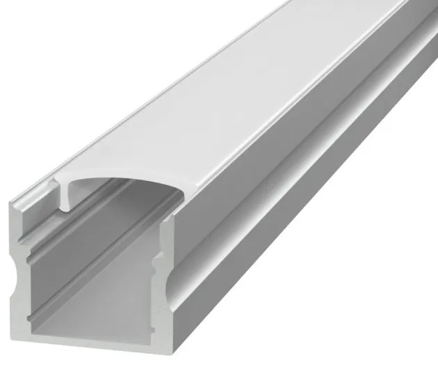 Profilo Alto 1m e 2m per striscia LED Alluminio Quadrato Selezionare la lunghezza Profilo 2 metro