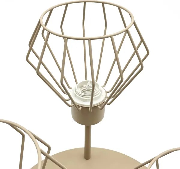 Lampadario a plafone AUDREY 3xE27/15W/230V beige