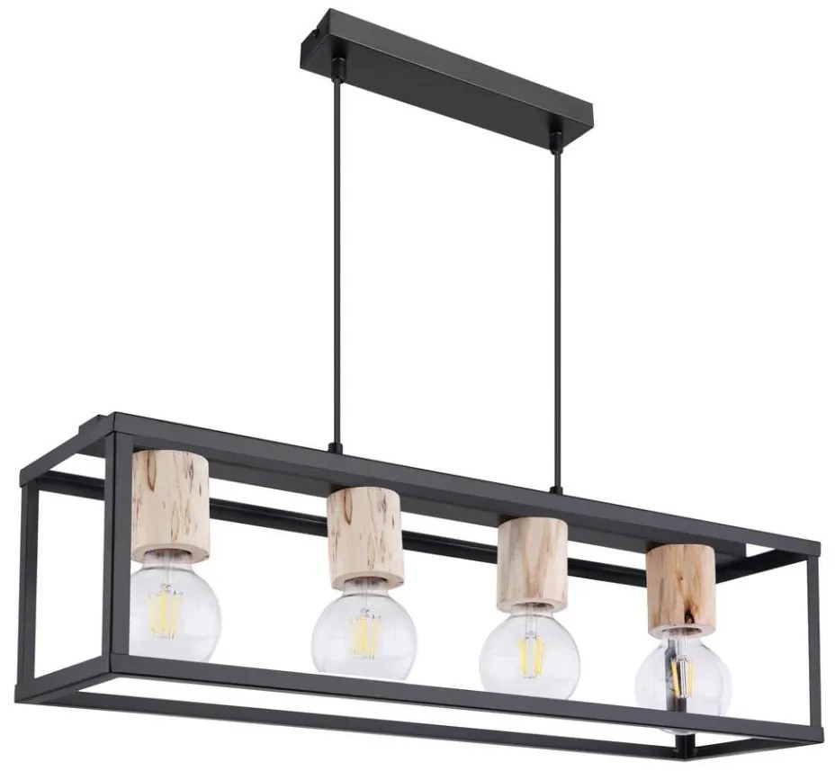 Globo 15476-4H - Lampadario a sospensione con filo HAGAR 4xE27/60W/230V