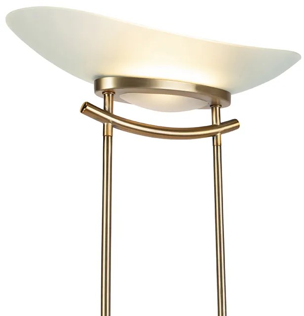 Lampada da terra moderna bronzo con LED e dimmer - Lexus