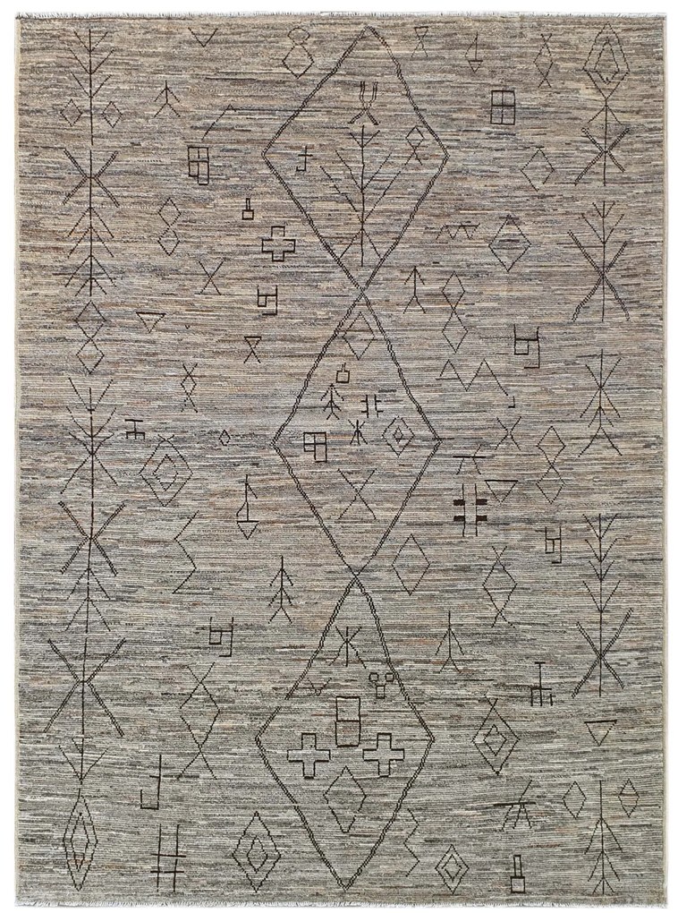 Tappeto orientale 260 x 370 Nero (Pakistan) Annodato A Mano