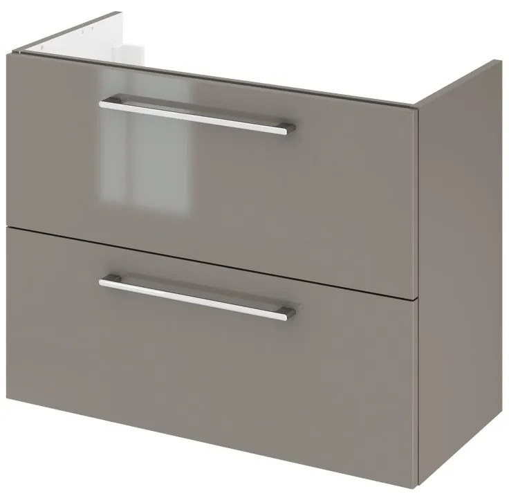 Mobile sottolavabo e lavabo Remix New grigio granito L 75 x H 57.7 x P 33 cm