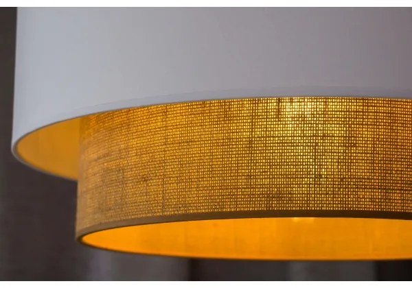 Duolla - Lampadario a sospensione con filo BOHO 1xE27/15W/230V diametro 45 cm bianco/marrone