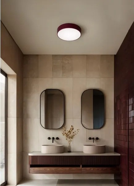 Brilagi - Plafoniera CLARE 2xE27/24W/230V Ø 30 cm bordeaux