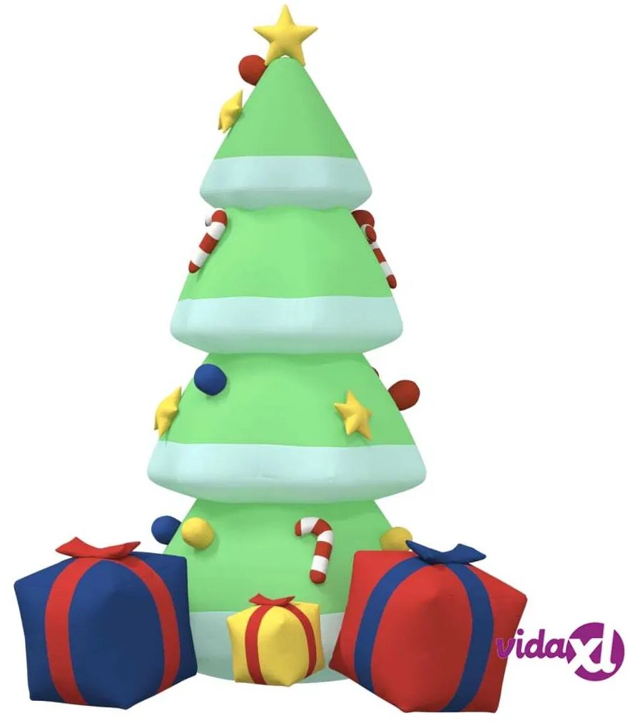 vidaXL Albero di Natale Gonfiabile con LED 240 cm