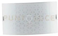 Applique a parete maori bianca 2 luci attacco e27 35x10,5x20cm