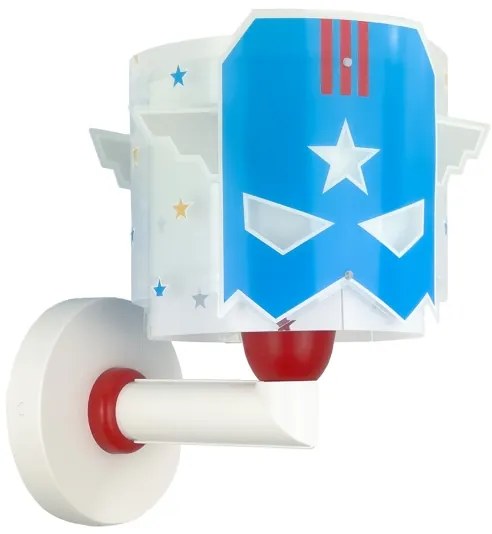 Dalber 61819 - Applique per bambini BLUE HERO 1xE27/15W/230V