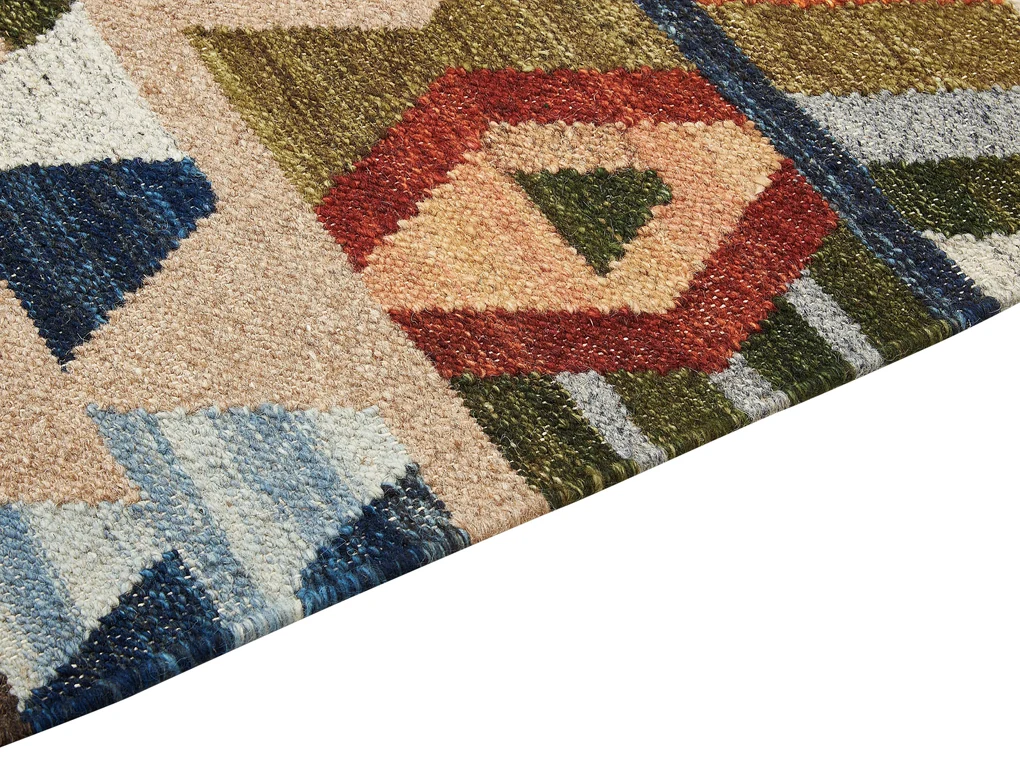 Tappeto Kilim lana multicolore 200 x 300 cm VOSKETAP 