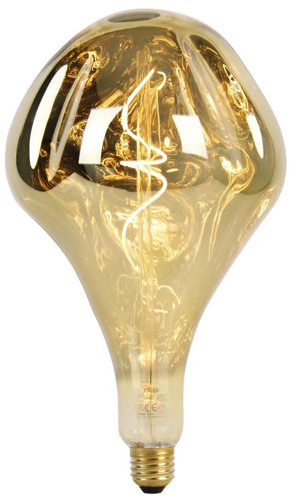 Lampada a sospensione moderna oro con spina inclusa lampada a LED dimmerabile - Cavalux