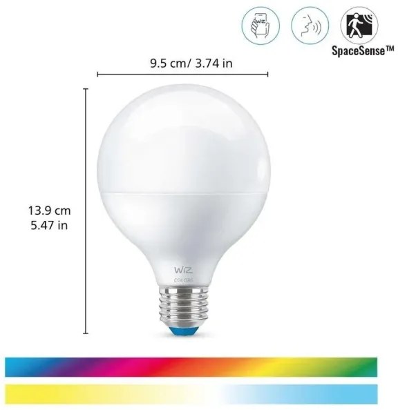 Lampadina LED RGB dimmerabile G95 E27/11W/230V 2200-6500K Wi-Fi - WiZ