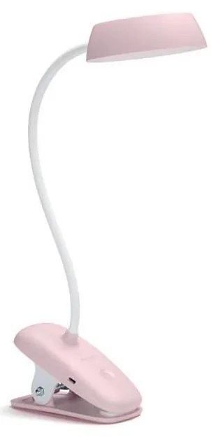 Philips - Lampada LED dimmerabile con clip DONUTCLIP LED/3W/5V 1200 mAh rosa