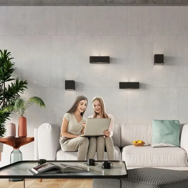 Applique VEGA 1xE27/60W/230V nero