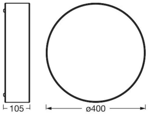 Ledvance - Plafoniera ORBIS PARIGI 2xE27/25W/230V bianco
