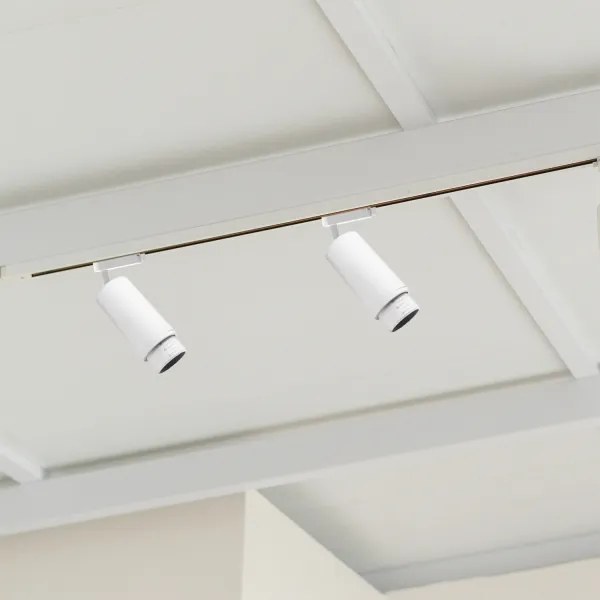 Faretto per sistema a binario MICA 1xGU10/25W/230V Monofase bianco