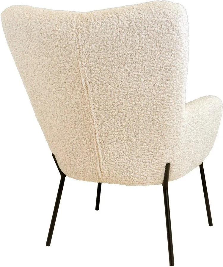 Poltrona color crema con rivestimento in pelliccia sintetica Glasgow – Bonami Essentials