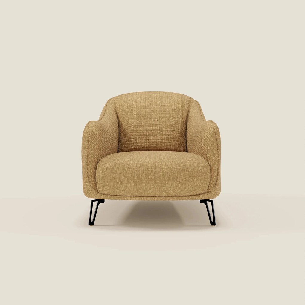 Avela Poltroncina dal comfort senza tempo in morbido tessuto impermeabile T06 giallo