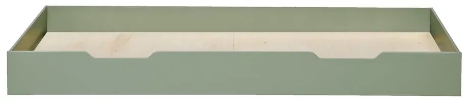 Cassetto inferiore verde per letto , 200 x 90 cm Nikki - WOOOD
