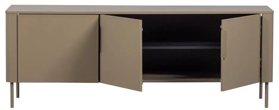 Mobile TV grigio tortora in pino massiccio 154x56x44 cm Gunnar – WOOOD