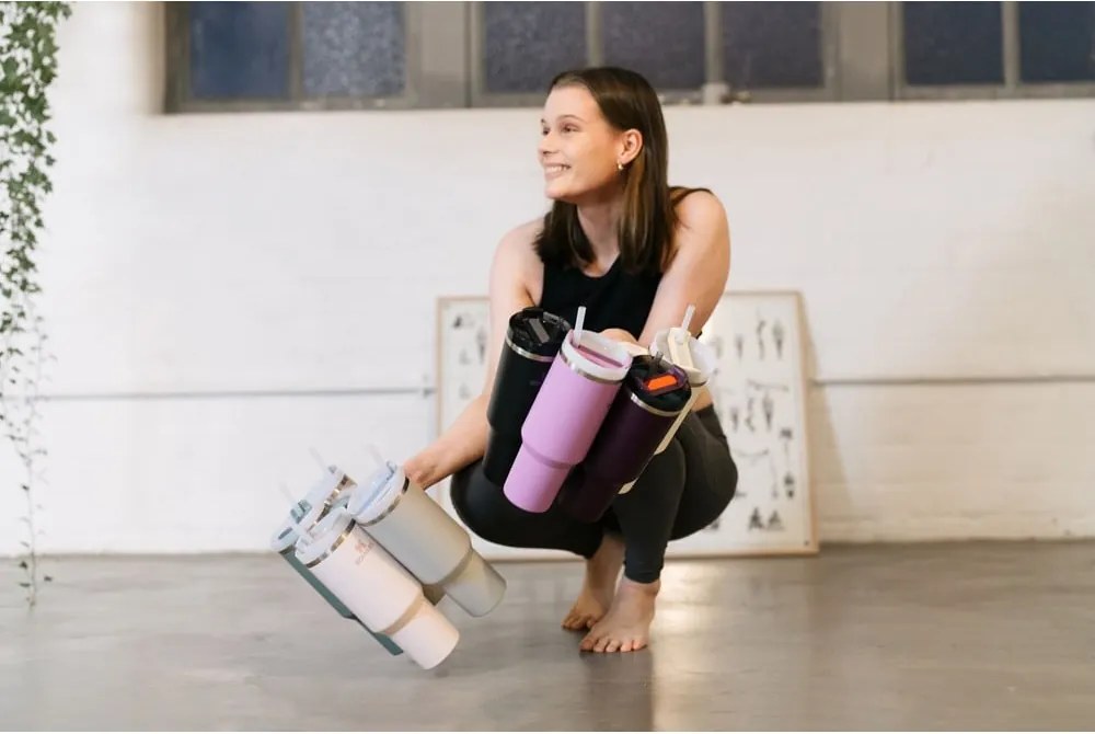 Borraccia termica grigio chiaro in acciaio inox 1,18 l Quencher H2.0 FlowState Tumbler Ash – Stanley