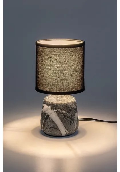 Rabalux 74066 - Lampada da tavolo NALISA 1xE14/40W/230V nero con effetto marmo