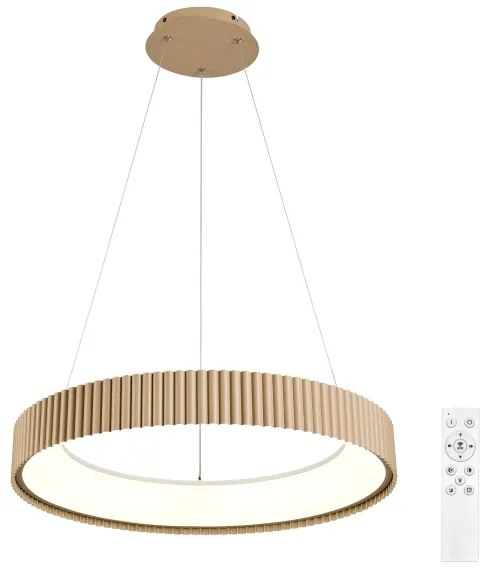 Brilagi - Lampadario LED dimmerabile a cavo FALCON MODERN LED/54W/230V 60 cm beige + telecomando