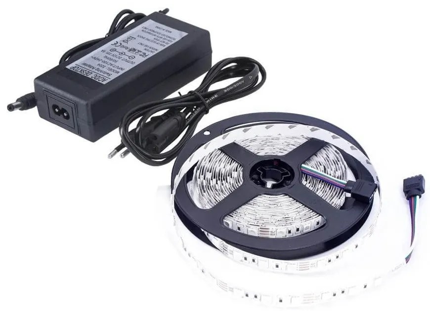 Kit Striscia LED 2835/60, 4,8W/m, 12V, IP20 Colore Bianco Caldo 3.000K