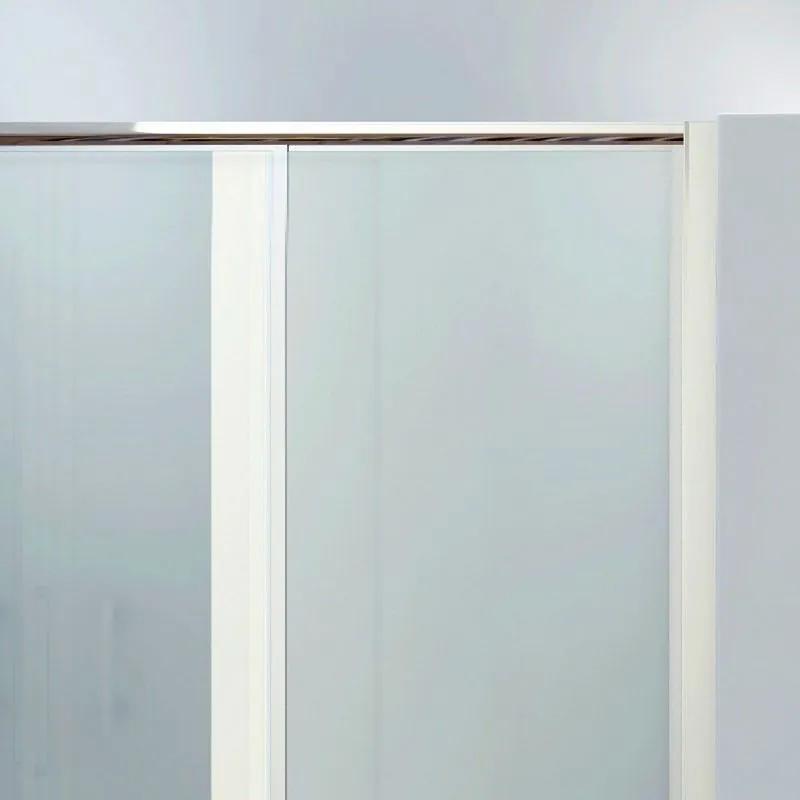 Kamalu - box doccia per vasca 180-190cm cristallo trasparente apertura scorrevole  p2000