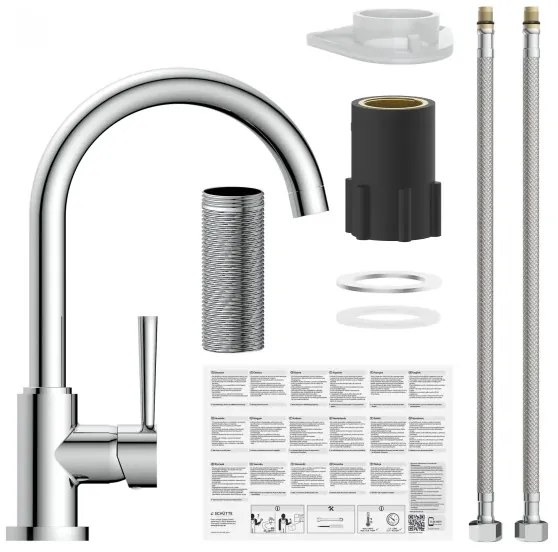 Schütte 79116 - Miscelatore per lavello CORNWALL cromo lucido