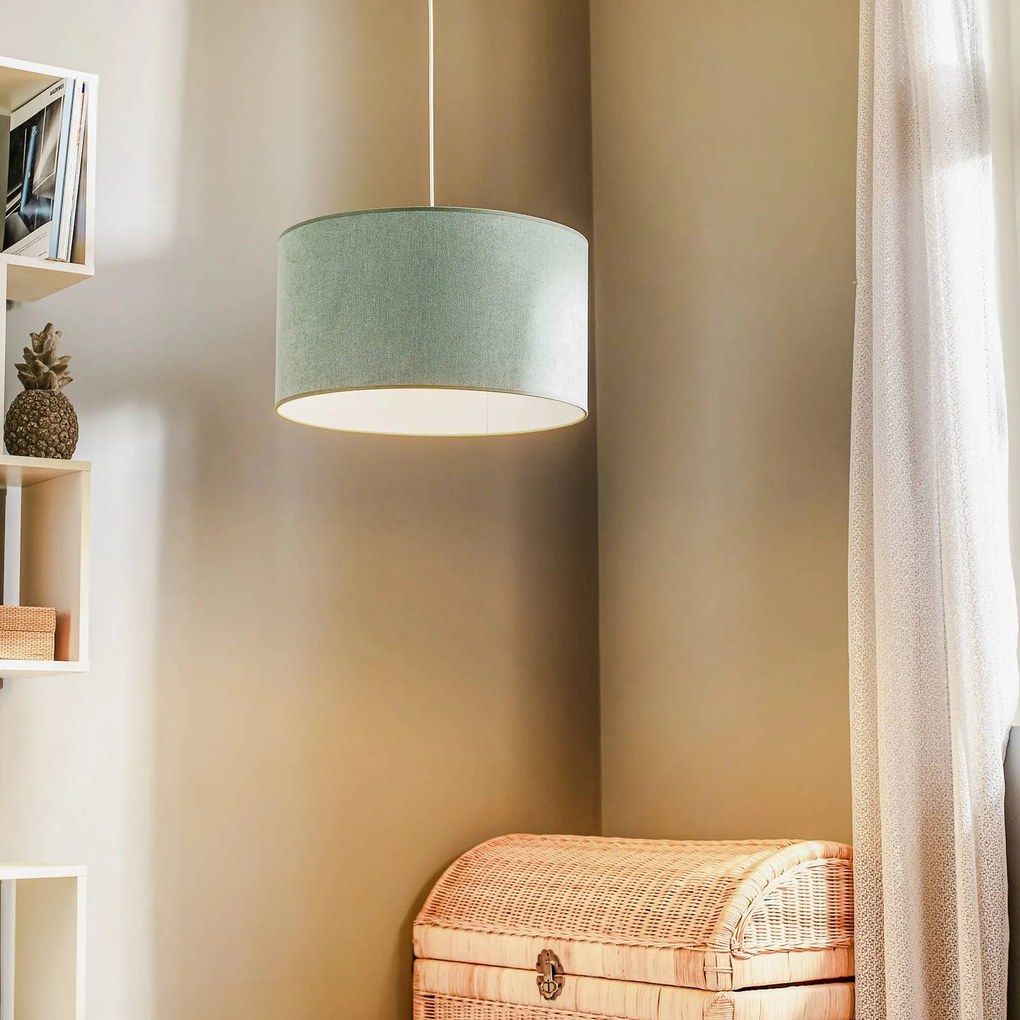 Duolla Lampada a sospensione Pastell Roller in verde menta