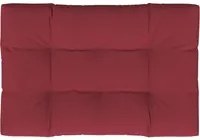 Cuscino per Sedile Imbottito 120 x 80 x 10 cm Rosso Vino cod mxl 68557