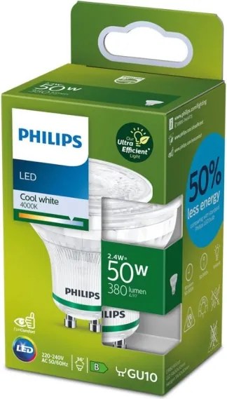 Lampadina LED Philips GU10/2,4W/230V 4000K