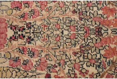 Antik Floreale Rosso Scuro Avorio 138x206 Cm
