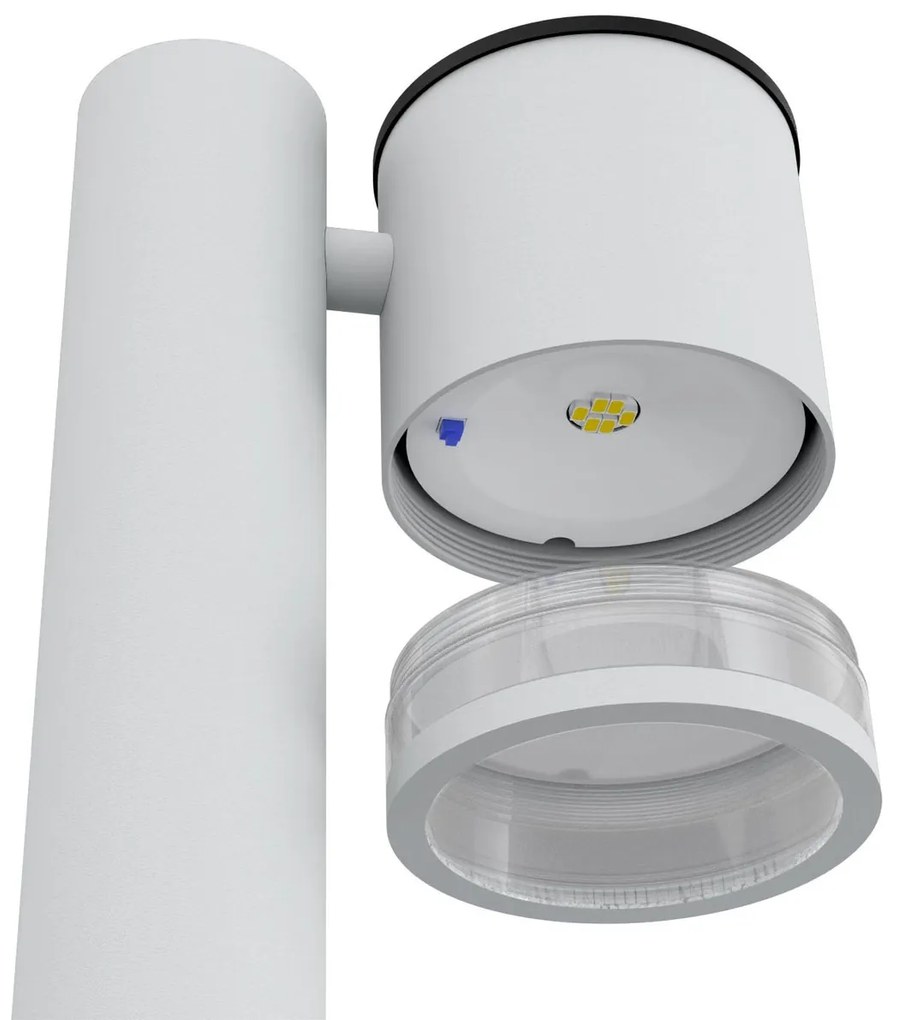 Paletto da Giardino Solare Bianco da 100cm IP54 in Alluminio Colore Bianco Naturale 4.000K