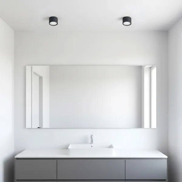 Brilagi - LED Faretto da bagno SMOOTH 1xGX53/15W/230V nero IP65