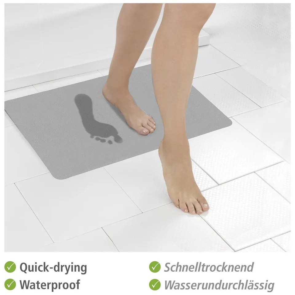 Tappetino da bagno grigio 50x80 cm - Wenko