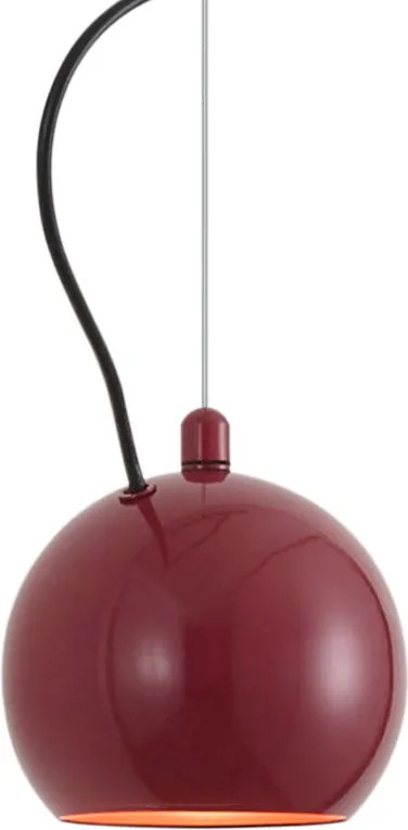 Lampada a sospensione di design rossa per sistema a binario monofase - Slimline Sara