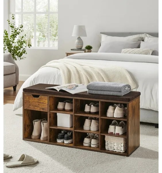 Scarpiera VOREN marrone/nero