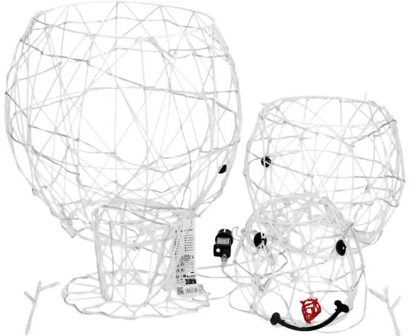 Aigostar - Decorazione natalizia LED da esterno 3,6W/31/230V 2700K 120cm IP44 a forma di pupazzo di neve