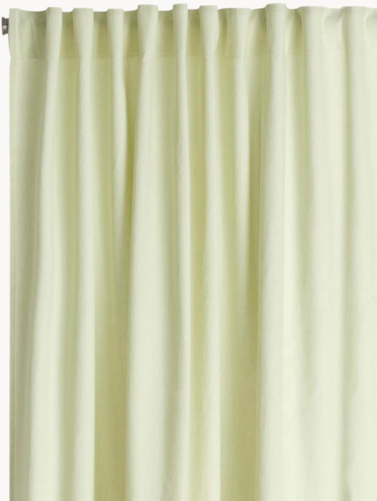 Set di 2 tende in cotone semitrasparente Lina