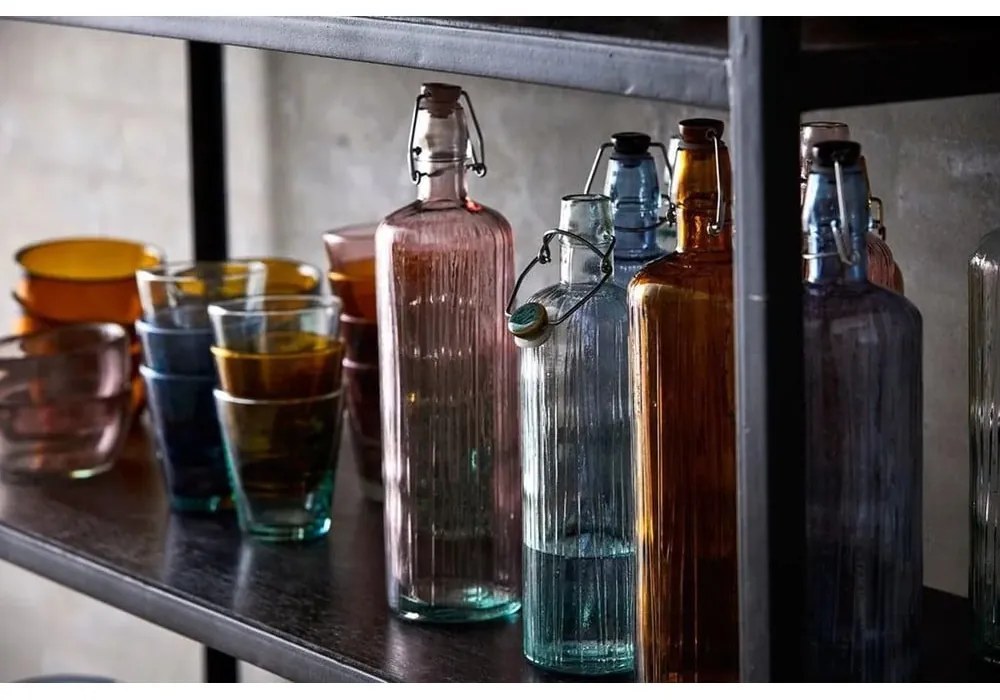 Bottiglia di vetro rosa da 1,2 l Kusintha - Bitz