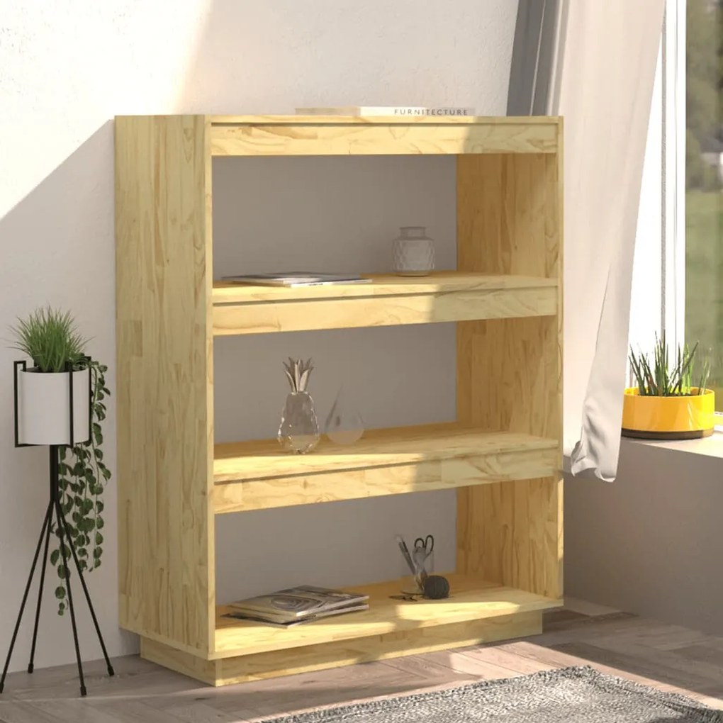 Libreria/Divisorio 80x35x103 cm in Massello di Pino