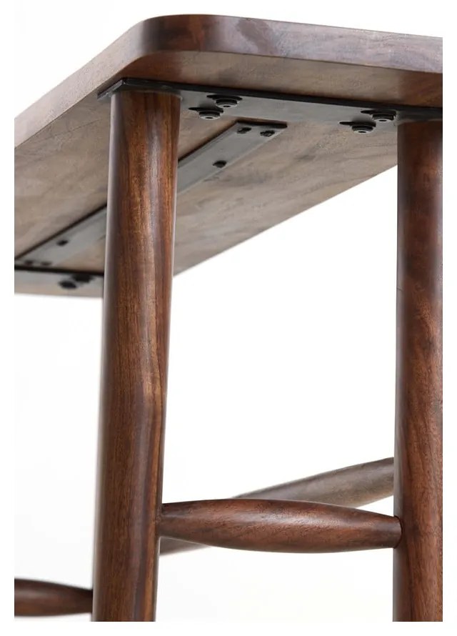 Consolle in acacia massiccia marrone 30x120 cm Qiano - Light &amp; Living